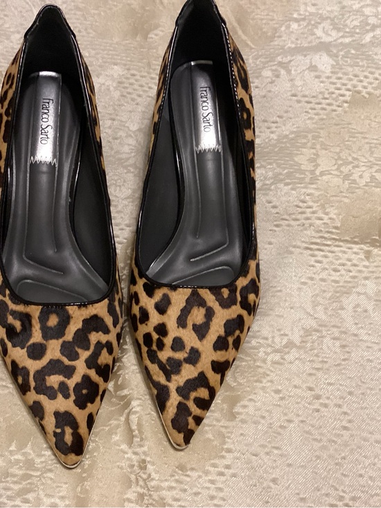 Franco Sarto Shoes - Franco Sarto Leopard-Print Pointed Toe Pumps in Tan and Black